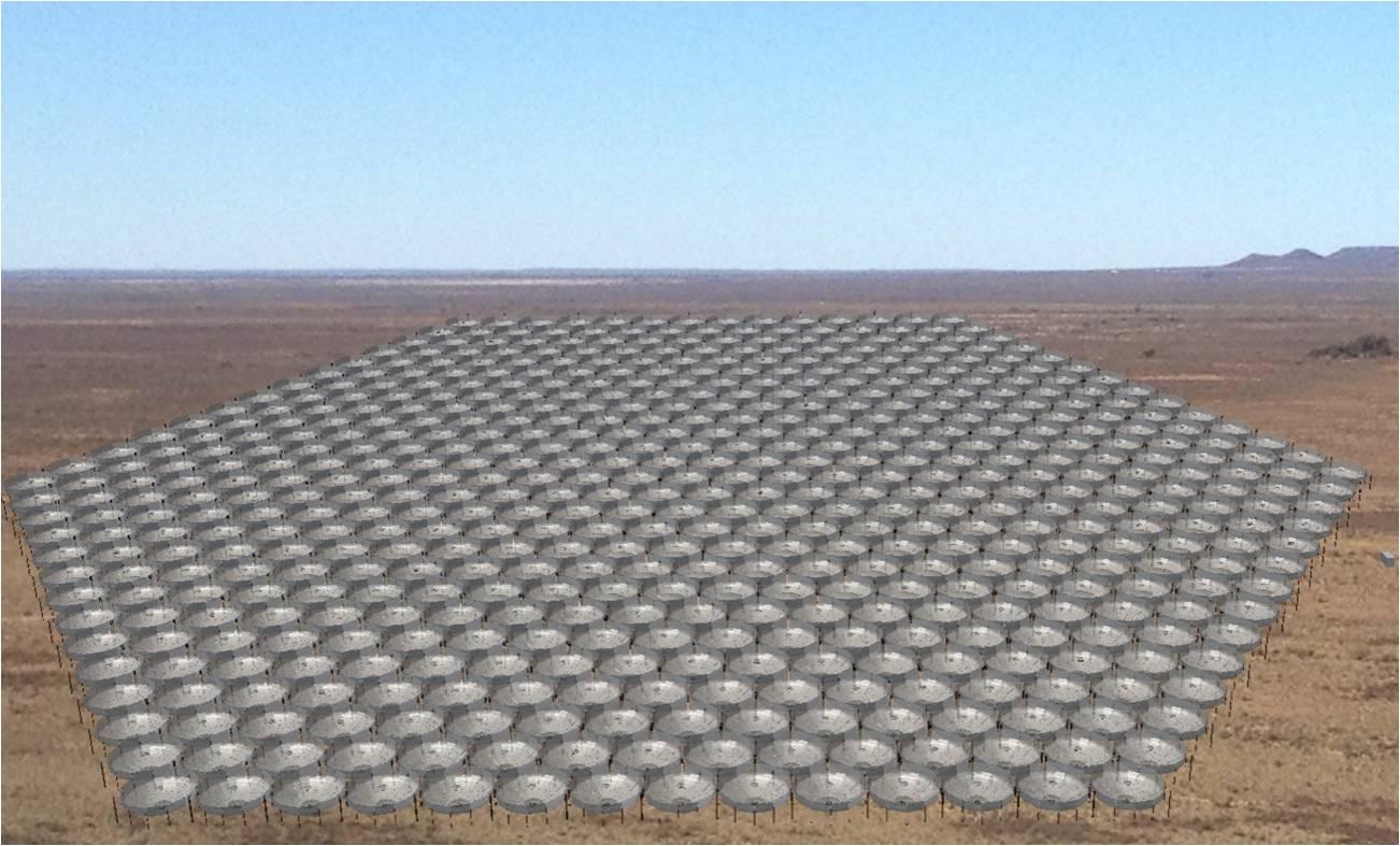  The configuration of HERA’s 500 antennas.