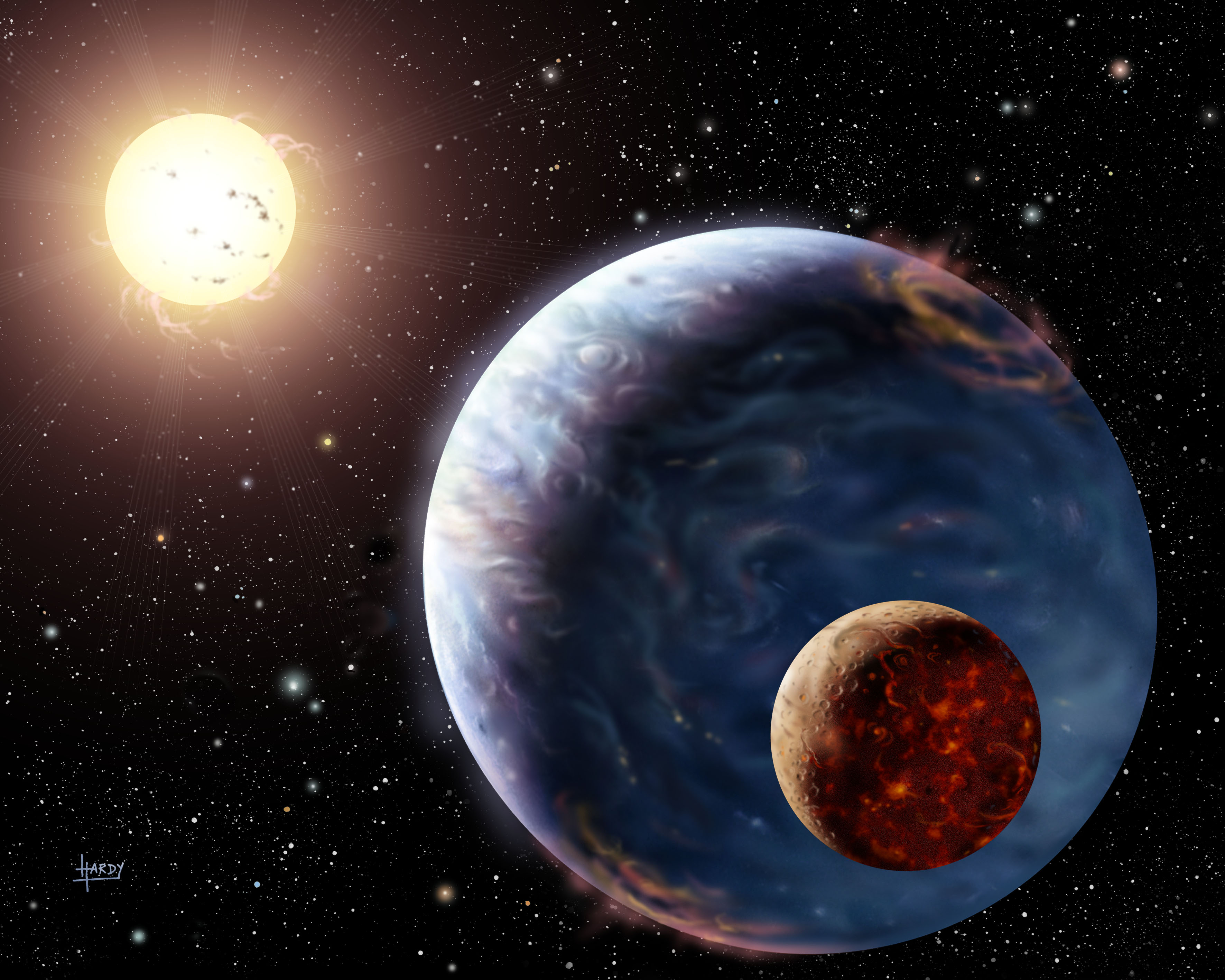 Exoplanet impression